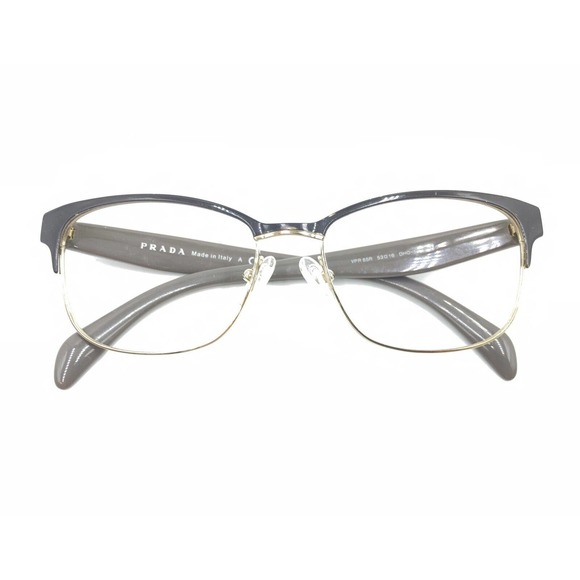 Prada VPR 65R DHO-1O1 Brown Gold Cat Eye Eyeglasses Frames 53-16 140 Italy - Picture 12 of 12